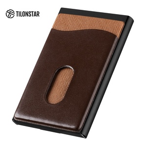 TWM108a Vente à Chaud Portefeuille Mince Minimal pour Hommes Collection Porte-Cartes Porte-Cartes Homme <span class=keywords><strong>Carte</strong></span> Portefeuille Pop up Portefeuilles en Cuir - Product Image 2