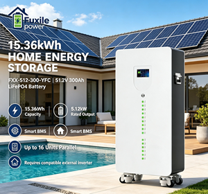 51,2V 300Ah 15,36kWh Standbatterie mit Rädern LiFePO4 5,12kW Ausgangsleistung Smart BMS RS485 CAN <span class=keywords><strong>RS232</strong></span> IP21 6000 Zyklen für Zuhause - Product Image 1