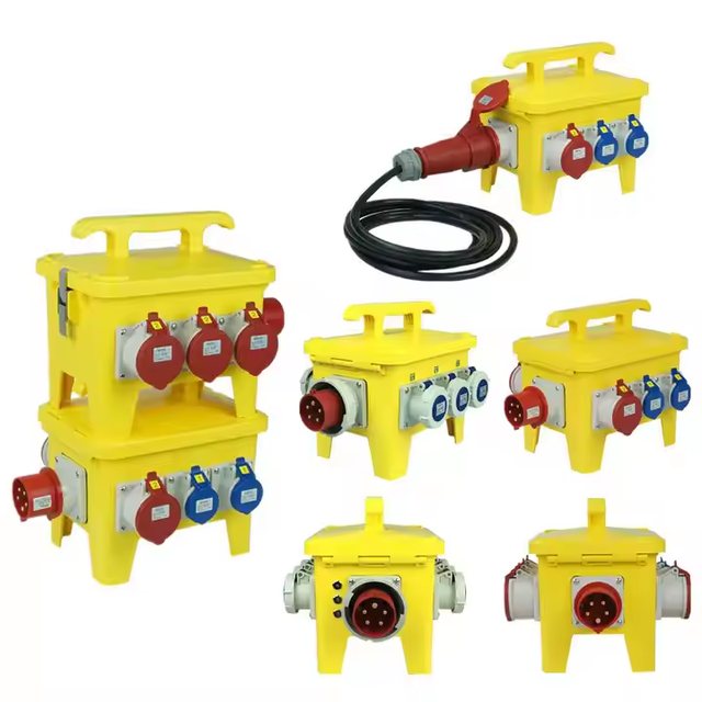 CHENF IP67 Waterproof Portable Distribution Box Mobile Power Supply Maintenance Industrial Electrical Socket Box CF-1807
