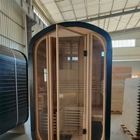 Sauna traditionnel en cèdre rouge canadien pour 2 personnes, mini sauna intérieur avec chauffage, écologique
