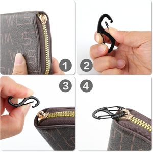 Attaches de fermeture éclair antivol, verrous de fermeture éclair pour sacs à dos, mousquetons à ressort double face, dissuasifs contre le vol pour bagages - Product Image 4