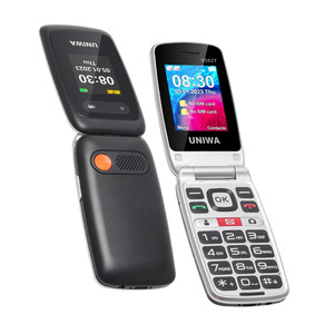 UNIWA V202T Telefono 4G <span class=keywords><strong>a</strong></span> <span class=keywords><strong>Conchiglia</strong></span> per Anziani con Doppio Schermo 2.4"+1.77", Tasto SOS di Emergenza, Auricolare HAC Integrato, Base di Ricarica - Product Image 6