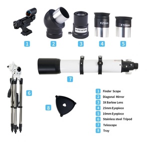 Telescopio per bambini adulti 90mm apertura 700mm AZ montare completamente Multi-rivestito in lega di alluminio ottica rifrattore astronomico portatile - Product Image 3