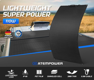 Panneaux solaires flexibles fins et légers POWER IP68 pour bateau, voiture, toit, camping 12V 110W, camping 4x4 AP-FLES-SG110W - Product Image 1
