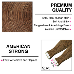 เอฟเอช # เทปต่อผมสีธรรมชาติ 33 สี 50 กรัม/แพ็ค ผมตรงแบบเรมี่ - Product Image 5