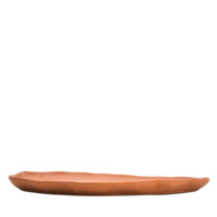 Plato ovalado de terracota de 39x30 cm para servir platos
