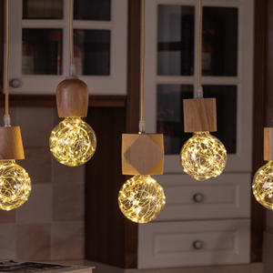 Dekorative nordische Stil moderne minimalist ische Kronleuchter Pendel leuchten Holz Hotel Schlafzimmer Esszimmer Kronleuchter Lampe Leuchte - Product Image 4