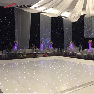 便携式工厂防水白色星光LED婚礼派对酒吧高级舞蹈地板