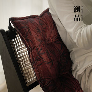 MISSLAPIN Sala de estar Retro Terciopelo Bordado Terciopelo antiguo Borla Cojines Silla Cojín Oficina Butt Cojín - Product Image 6