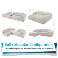 Canapé en mousse à mémoire de forme Foshan avec structure en bois pour hôtel, canapé sans armature pour salon, ensemble de canapés et meubles pour la maison