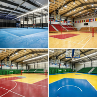 Complejo Deportivo Interior Multiusos, Estructura de Acero, Gran Espacio Abierto, Arena Comercial, Directo de Fábrica