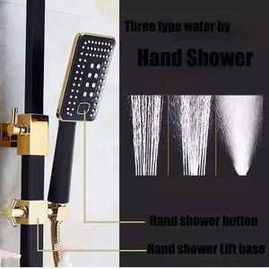 <span class=keywords><strong>Mitigeur</strong></span> de <span class=keywords><strong>douche</strong></span> <span class=keywords><strong>thermostatique</strong></span> mural à poignée unique en laiton <span class=keywords><strong>noir</strong></span> huilé avec barre coulissante et pommeau carré pour usage hôtelier - Product Image 3
