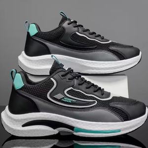 Zapatillas de running de caña alta con cordones para hombre, transpirables, antideslizantes, de marca juvenil, a la moda, nueva colección primavera-otoño 2026 - Product Image 1