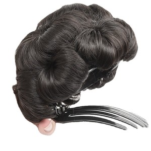 <span class=keywords><strong>Chignon</strong></span> synthétique blond pour femmes noires, accessoires de mode capillaires avec <span class=keywords><strong>chignon</strong></span> bouclé de type 30 cm de longueur, support de <span class=keywords><strong>chignon</strong></span> en plastique - Product Image 5