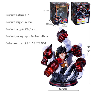 16.5CM PVC Figurines Collection Série Résonance 3 Styles Multi Fist Gear 5 Nika <span class=keywords><strong>Combat</strong></span> Posture Ones Pieced Luffy <span class=keywords><strong>Anime</strong></span> - Product Image 5