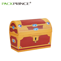 Boîte en carton cadeau personnalisée de haute qualité, fabriquée à la main, avec serrure en métal, boîte à trésor de forme unique et tendance pour les jouets d'enfants