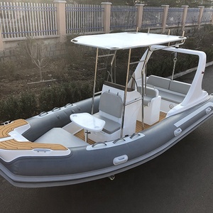 Qingdao Lian <span class=keywords><strong>Ya</strong></span> Yacht di Lusso in Vetroresina, Barca Fuoribordo RIB 19ft 5.8m, Gommone Hypalon Certificato CE con Aspirazione a Vuoto SW580 - Product Image 4