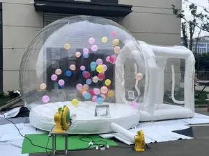 Tienda de campaña de cúpula inflable para eventos, casa hinchable para fiesta de cumpleaños, casa de burbujas, Base de salto, Material de PVC blanco, tamaño personalizable para interiores - Product Image 3