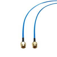 Câble coaxial d'antenne semi-flexible bleu RG402 SMA mâle vers SMA mâle de qualité supérieure, 6 GHz, faible perte, 50 ohms, jumper RF 1 m pour équipement de test