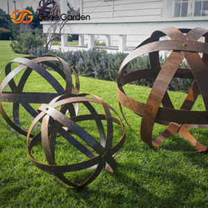 Artisanat rouillé, décoration d'intérieur, ornements de jardin, foyers en métal pour jardin, oxydation naturelle, 3-5 mm - Product Image 6