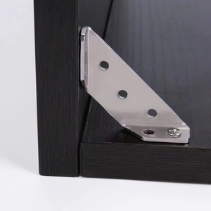 Soporte de Esquina de Acero Inoxidable Wise Ruler, Conector de Refuerzo para Muebles, Soporte de Estante Trapezoidal de 3 Lados - Product Image 1