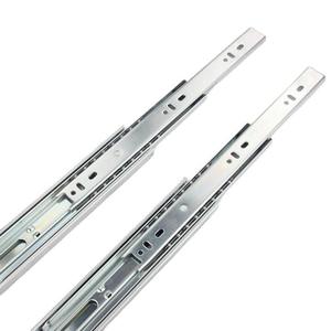 Cajón de canal de riel deslizante silencioso de triple extensión de fábrica OEM avanzado riel moderno para cocina comedor dormitorio salón para apartamentos - Product Image 1
