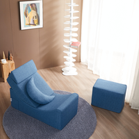 Canapé-lit d'angle pliant OEM personnalisé pour décorateur intérieur, rénovation de petit salon, mobilier pour projets en gros