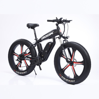Vélo électrique à batterie au lithium de 26 pouces, vélo électrique Ebike Mtb à suspension intégrale, vélo électrique Fatbike de 1000w, pneu gras de 26*4.0, DK04