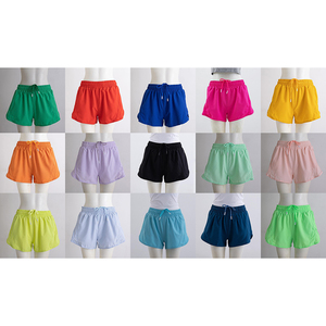 Shorts de yoga d'été pour filles, couleur unie personnalisée, vente en gros, vêtements de sport pour enfants, mode, tenue de tennis, boutique de vêtements de sport - Product Image 2