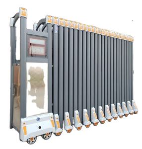 Porte d'entrée coulissante télescopique en aluminium décorative pliante de sécurité en acier inoxydable rétractable automatique pour l'école - Product Image 5