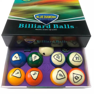 Juego Completo de Bolas de <span class=keywords><strong>Billar</strong></span> de Resina de Alta Calidad BULE DIAMOND ZG-B001 de 16 Piezas, 57.2mm, Hecho en Guangdong, China - Product Image 4