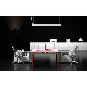 Escritorios y Estaciones de Trabajo Modernos de Oficina con Divisiones de Escritorio Personalizadas para Áreas Abiertas, de Madera, para Computadoras Portátiles - Product Image 4