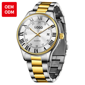 Montre de sport de luxe pour homme OEM personnalisée 2911, mouvement à quartz, étanche, affichage lumineux de la date/jour, design cartoon, acier inoxydable - Product Image 1