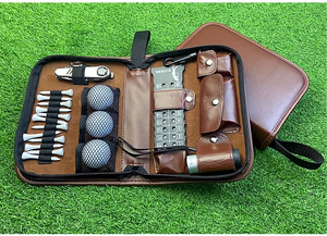 Bolsa de Herramientas de Cuero Multifuncional de Gran Capacidad para Accesorios de Golf, Fácil de Transportar (Accesorios de Golf No Incluidos) - Product Image 2