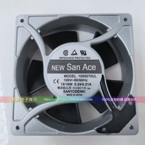 พัดลมแอร์ Sanyo Denki ขนาด 120x120x38 มม. 100V รุ่น 109S075UL แบบติดตั้งบนแผง ผลิตในประเทศญี่ปุ่น - Product Image 2