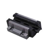 Rail de guidage linéaire HGR15 avec bloc carré HGH15 et curseur à bride HGW15 pour équipement d'automatisation CNC