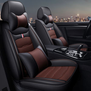 Ensemble complet de <span class=keywords><strong>housse</strong></span> universelle de siège de voiture en cuir PVC avec coussin de siège de voiture Accessoire intérieur de - Product Image 5