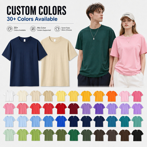 Camiseta Oversize Lisa con Logotipo Personalizado, Algodón Peinado de Alto Gramaje, Ropa para Hombre, Streetwear, Servicio de Impresión Gráfica, Proveedor Líder - Product Image 3
