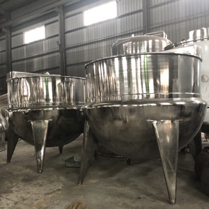 Bollitore a doppia parete in acciaio inox personalizzato Huashang con miscelazione automatica per impianti di lavorazione alimentare industriale - Product Image 1