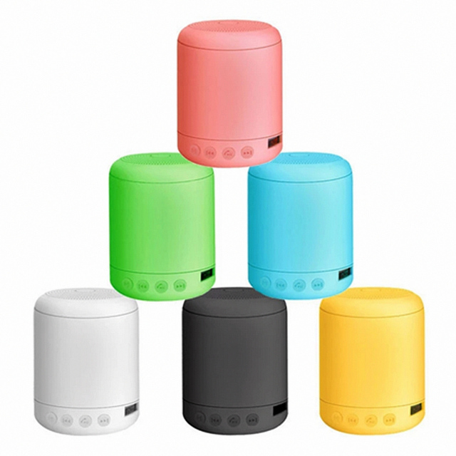 NEW Macaron Mini Blue Tooth Speaker Portable Multi- Color Wireless Subwoofer Small Speaker Lock and Load Spray Gift