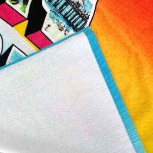 Chất Lượng Cao Khuyến Mại Kích Thước Bãi Biển Khăn 100% Cotton Ánh Sáng Trọng Lượng Kỹ Thuật Số In Vật Liệu Mềm Hot-Bán Khăn - Product Image 4