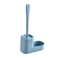 Kit de brosse de nettoyage de toilettes en silicone et plastique de qualité supérieure avec support pour salle de bain, maison et hôtel