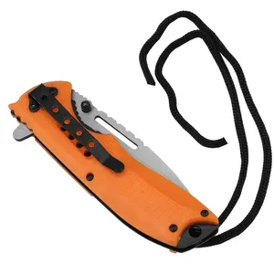 PK-1148 Orange Factory Sales Pocket Folding Camping Knife Supply Survival Tools Knife For Outdoor