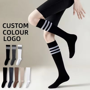 Unisex Student Pupil Kids Striped Over <b>Knee</b> Long Sports <b>Socks</b> Soccer Baseball Football Stockings for Girl Boys <b>High</b> Quality - Product Image 1