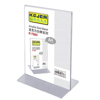 Support de Menu en acrylique Vertical personnalisé, porte-Menu de Table 5x7, bon marché avec Pmma, support de Page publicitaire, usine chinoise