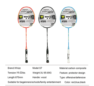 Whizz Protecteur <span class=keywords><strong>article</strong></span> design S7 Raquette <span class=keywords><strong>De</strong></span> <span class=keywords><strong>Badminton</strong></span> <span class=keywords><strong>de</strong></span> haute qualité Offre Spéciale raquette - Product Image 2