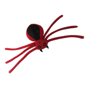 Dayanıklı çevre dostu örümcek şekilli çiğnemek köpekler için peluş oyuncak Polyester plastik malzeme komik yenilik Pet oyuncak doğrudan fabrika fiyat - Product Image 2