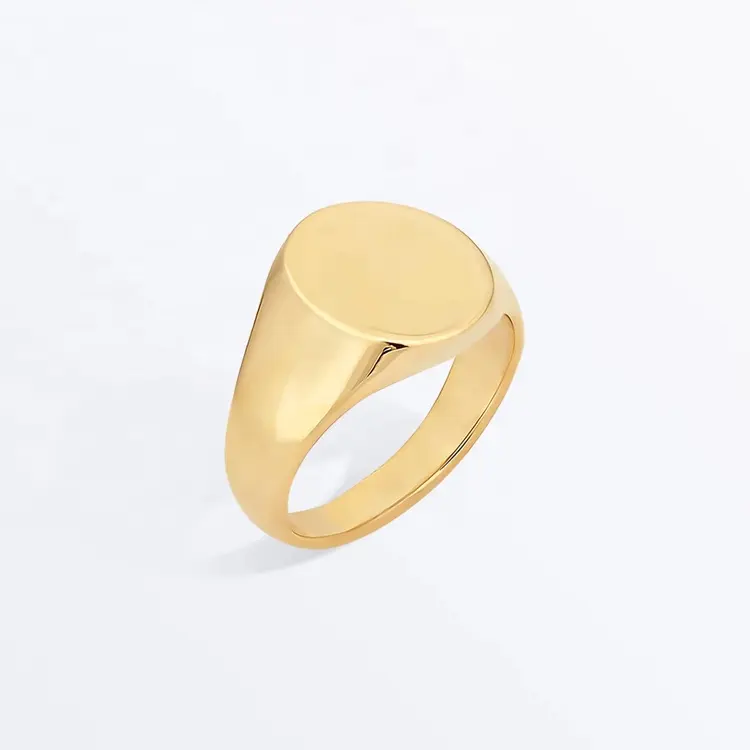 Новые модные минималистичные сапоги кольцо из нержавеющей стали ювелирные изделия нержавеющей стали 18K позолоченные Гравировки Пустой Круглый перстень для женщин