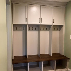 CBM White Simple Melamine Wooden Walk in Open Wardrobe MDF <strong>Closets</strong> <strong>With</strong> LED Light <strong>Drawers</strong>