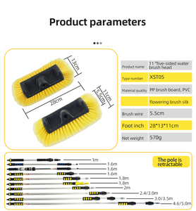<span class=keywords><strong>Brosse</strong></span> <span class=keywords><strong>de</strong></span> <span class=keywords><strong>lavage</strong></span> <span class=keywords><strong>de</strong></span> voiture et <span class=keywords><strong>de</strong></span> <span class=keywords><strong>camion</strong></span> à cinq côtés <span class=keywords><strong>de</strong></span> 3 mètres <span class=keywords><strong>de</strong></span> Offre Spéciale avec poteau <span class=keywords><strong>télescopique</strong></span> en aluminium et interrupteur marche/arrêt à poils souples en PVC - Product Image 6